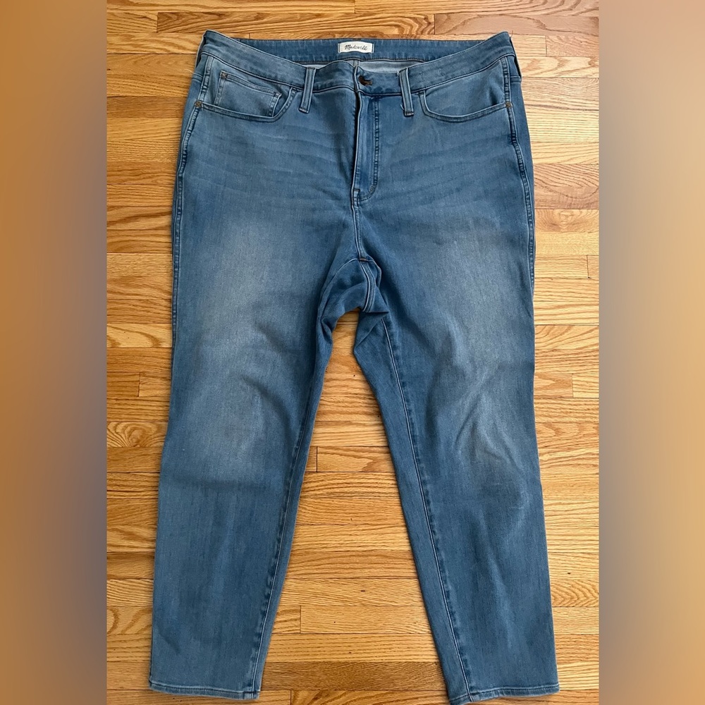 Madewell Petite Curvy Roadtripper Supersoft Jeggings in Sunbury Wash Size 20W